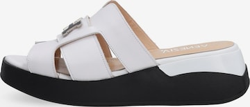 VENEZIA Mule in White: front