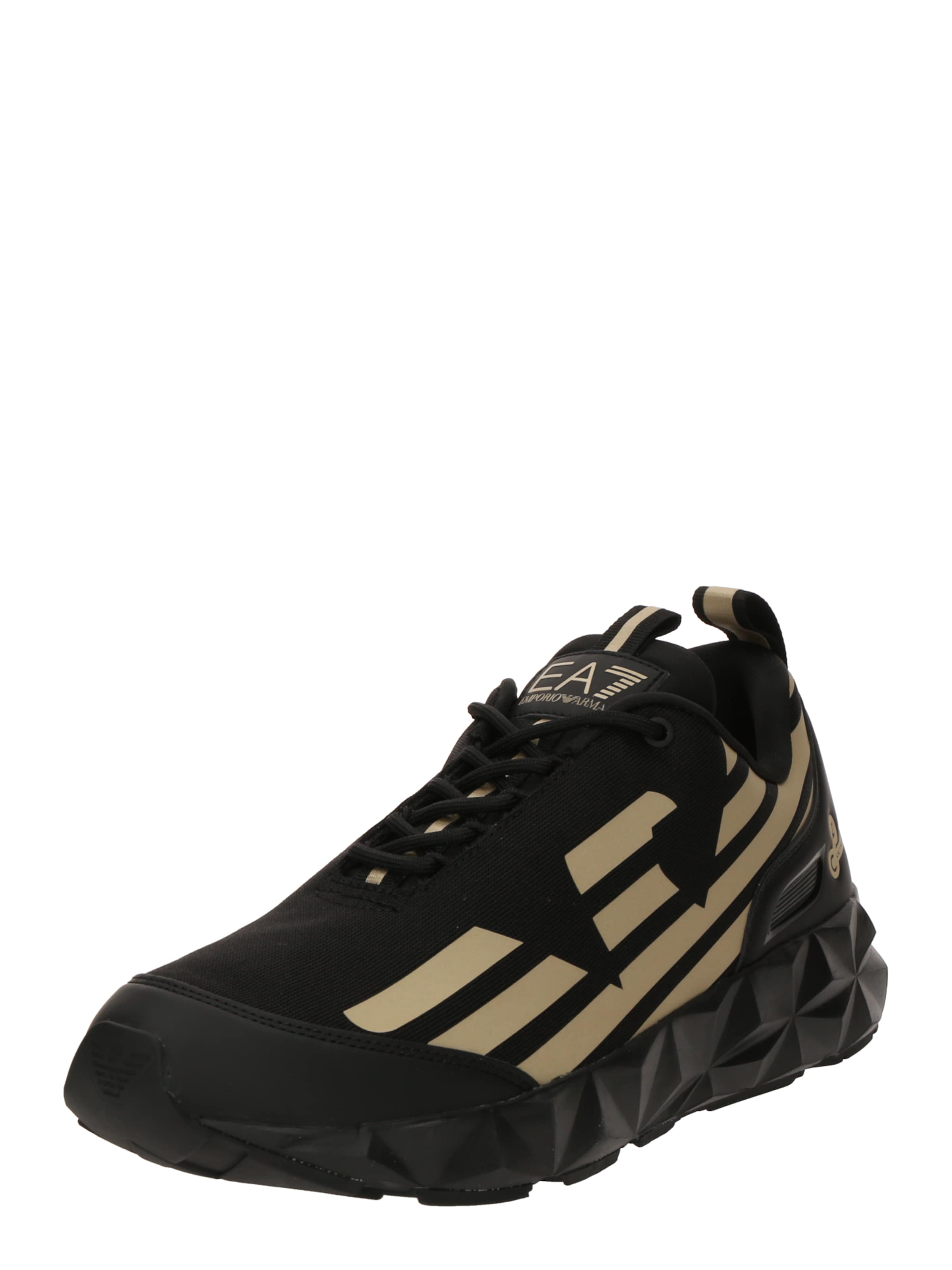 Sneaker low de la EA7 Emporio Armani pe negru: față