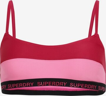 Superdry Bralette Bikini in Pink: front