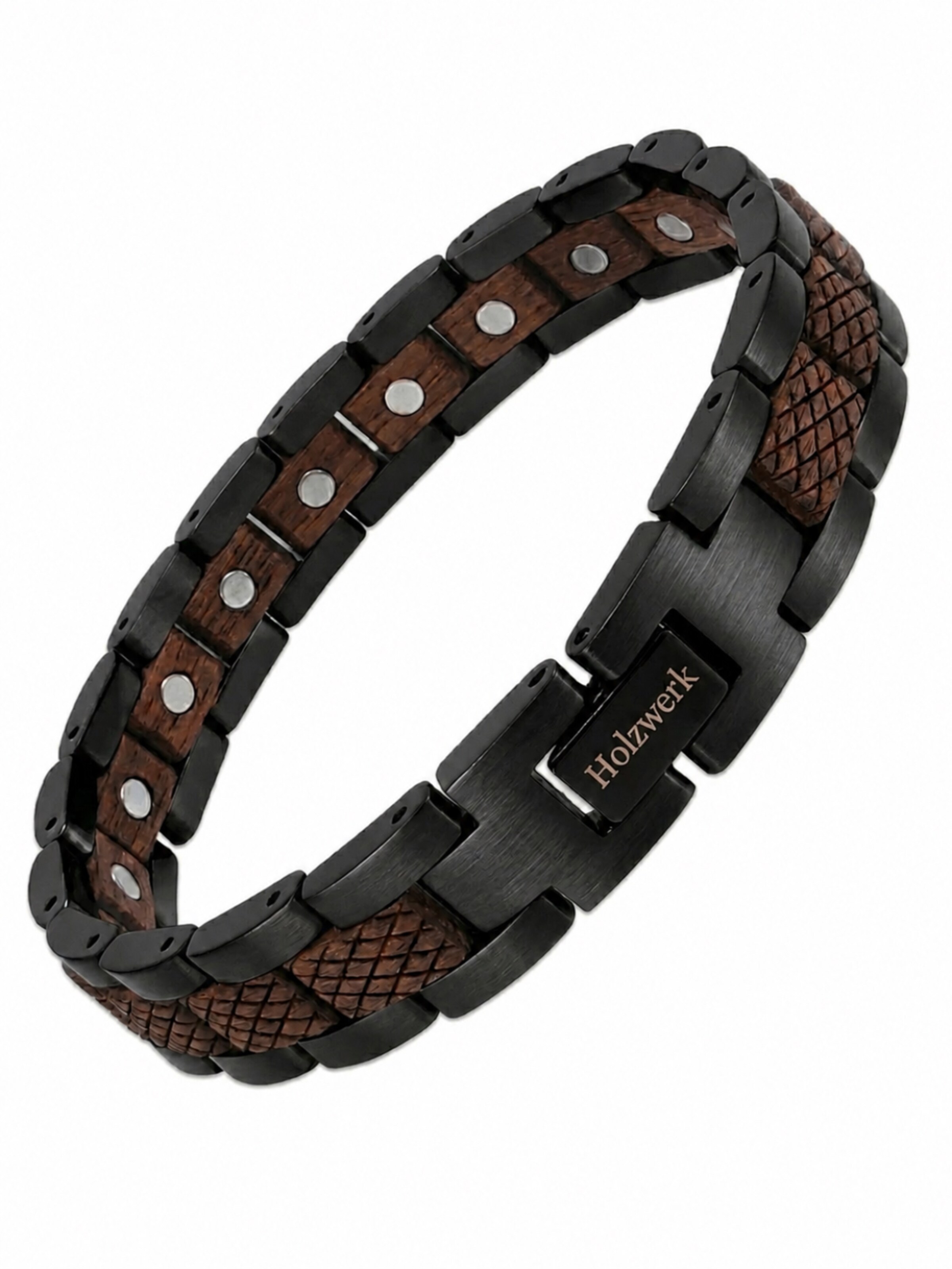 Holzwerk - Pulsera 'LANGESEE' en marrón: frente