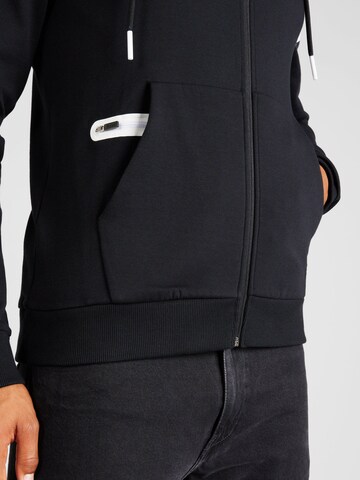 BOSS Zip-Up Hoodie 'Saggy 1' in Black