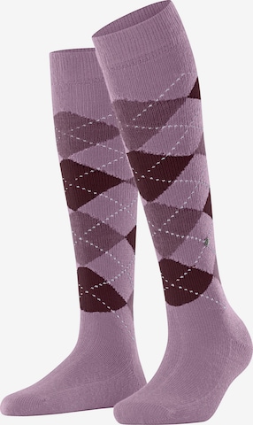 BURLINGTON Overknee Strümpfe 'Whitby' in Blau: Vorderseite