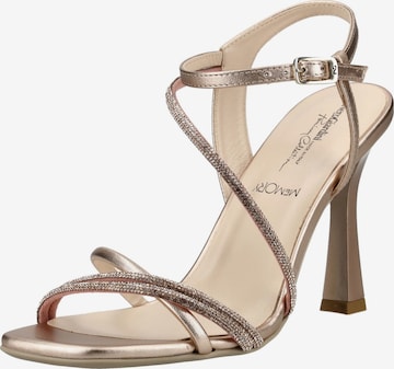 Sandales Nero Giardini en or : devant