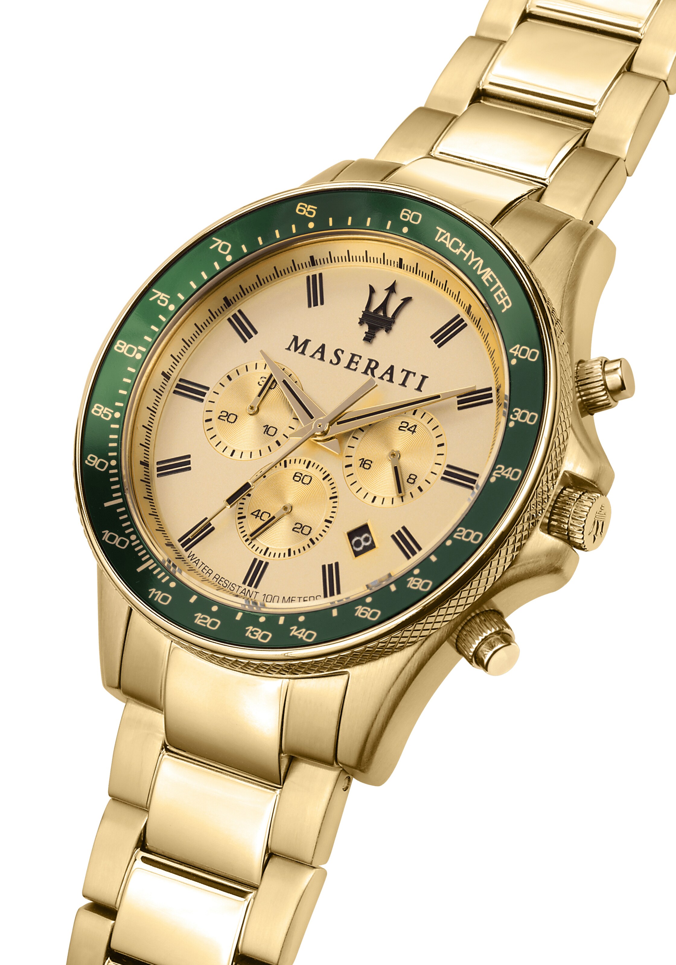 Maserati Analoguhr 'MIYOTA JS25' in Gold