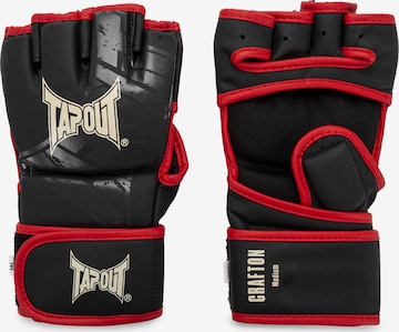 juoda Tapout Sportinės pirštinės 'Crafton': priekis