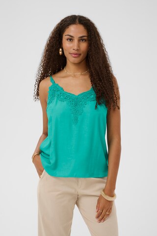 Cream Top in Blau: Vorderseite