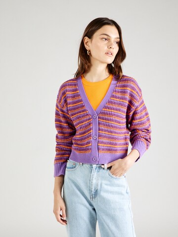 Noisy may Knit Cardigan 'SELINA' in Orange: front