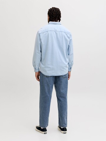 Jack & Jones Plus Loosefit Jeans 'JJICHRIS JJORIGINAL' in Blau