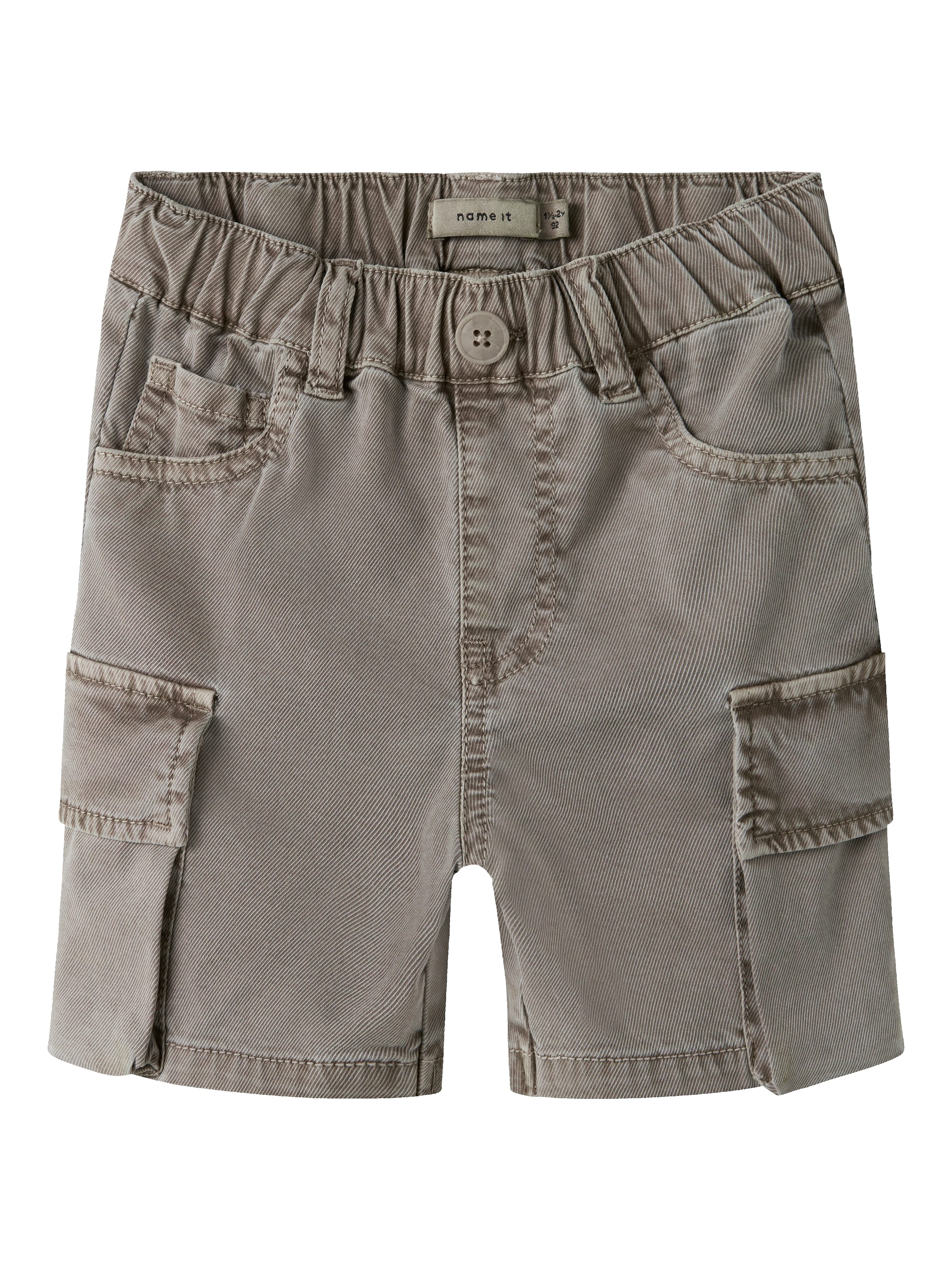 NAME IT Baggy Pants 'NMMBEN B CARGO MK SHORTS 7805-PO NO' in Grey: front