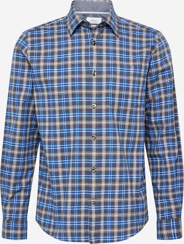 s.Oliver Button Up Shirt in Blue: front