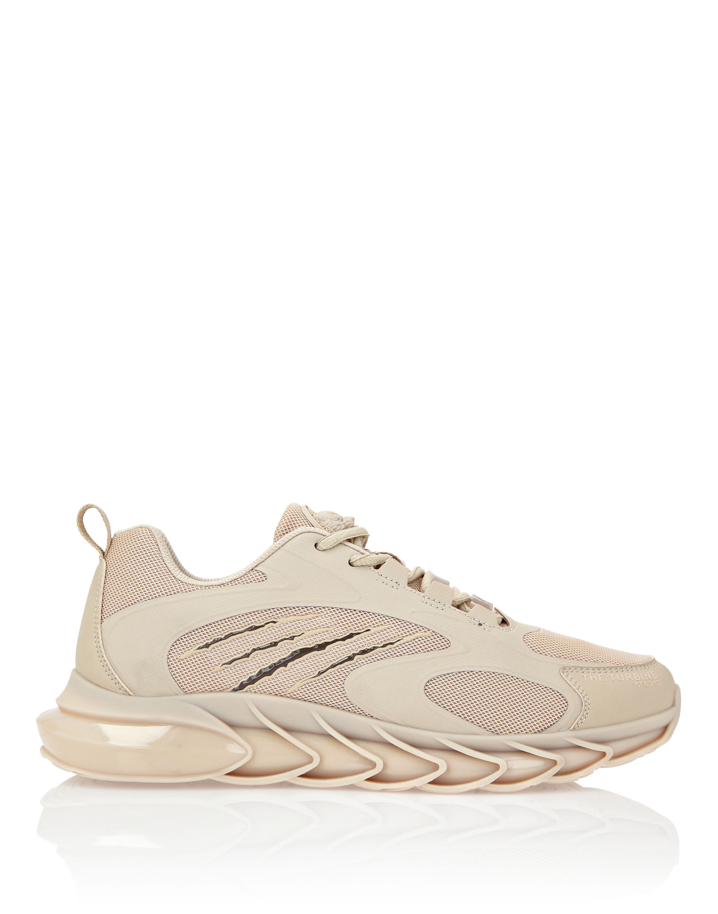 Sneaker bassa 'The Turbine Gen.x.2 Tiger' di Plein Sport in beige: frontale