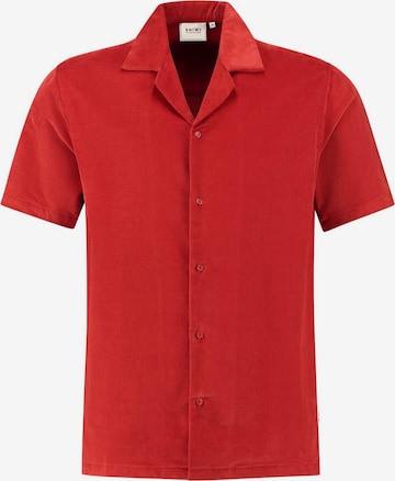 Shiwi - Regular Fit Camisa 'Dave' em vermelho: frente