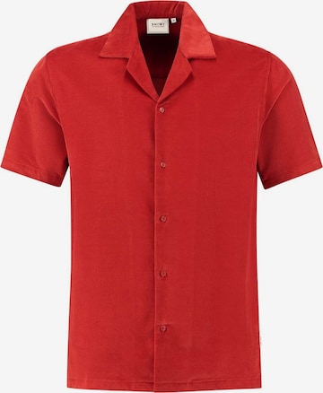 Shiwi Regular fit Button Up Shirt 'Dave' in Red: front