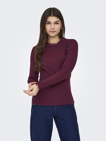 ONLY Shirt 'ONLLeslie' in Rood