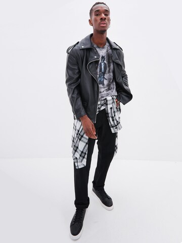 Maglietta 'Rocker Cat' di Cat e Lolette in grigio