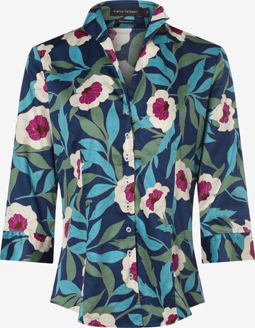 Franco Callegari Blouse in Blauw: voorkant