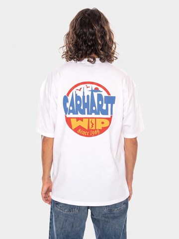 T-Shirt 'S/S LUGGAGE LABEL T-SHIRT' Carhartt WIP en blanc
