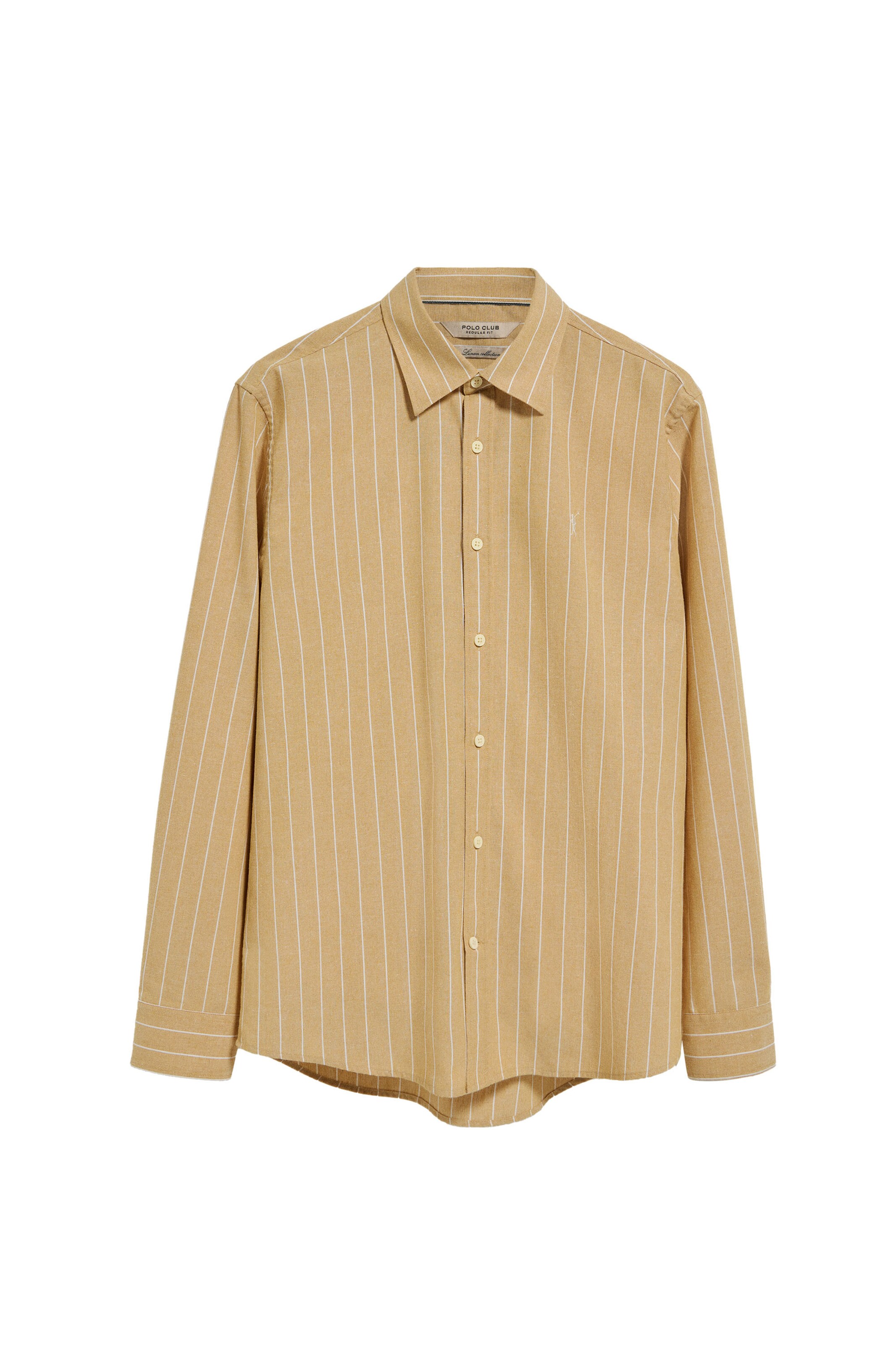 Polo Club Regular fit Button Up Shirt in Beige: front
