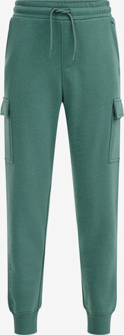 Effilé Pantalon WE Fashion en vert : devant
