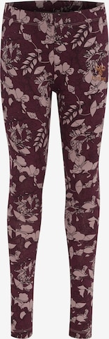 Hummel Skinny Leggings in Red: front