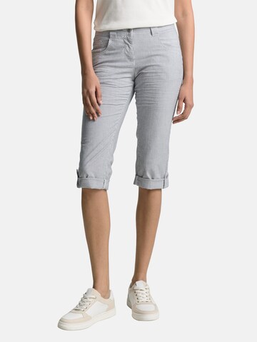 TOM TAILOR Tapered Trousers in Blue: front