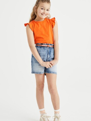 T-Shirt WE Fashion en orange