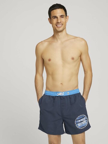 TOM TAILOR Badeshorts in Blau