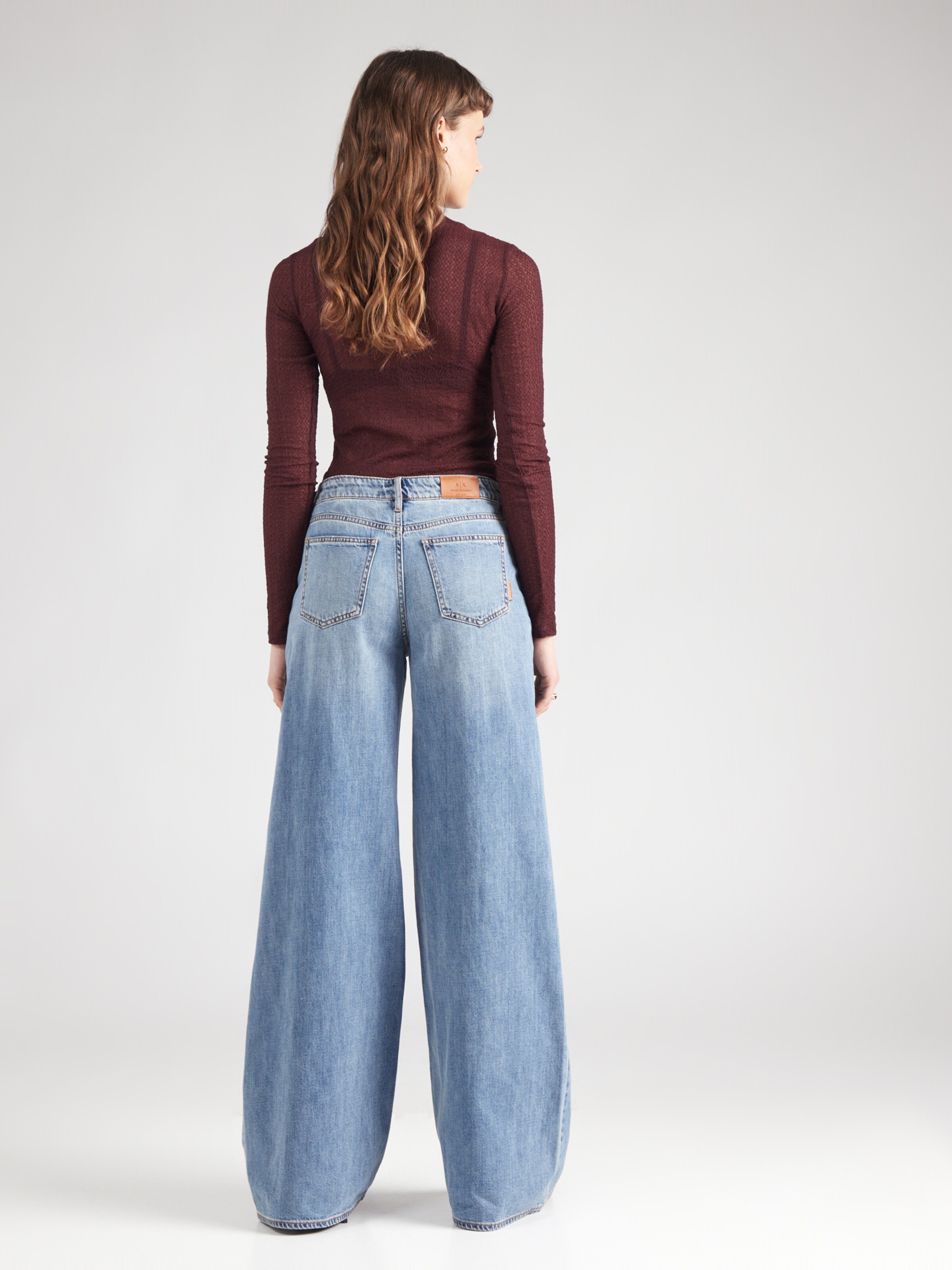 ARMANI EXCHANGE Wide leg Jeans in Light Blue | ABOUT YOU