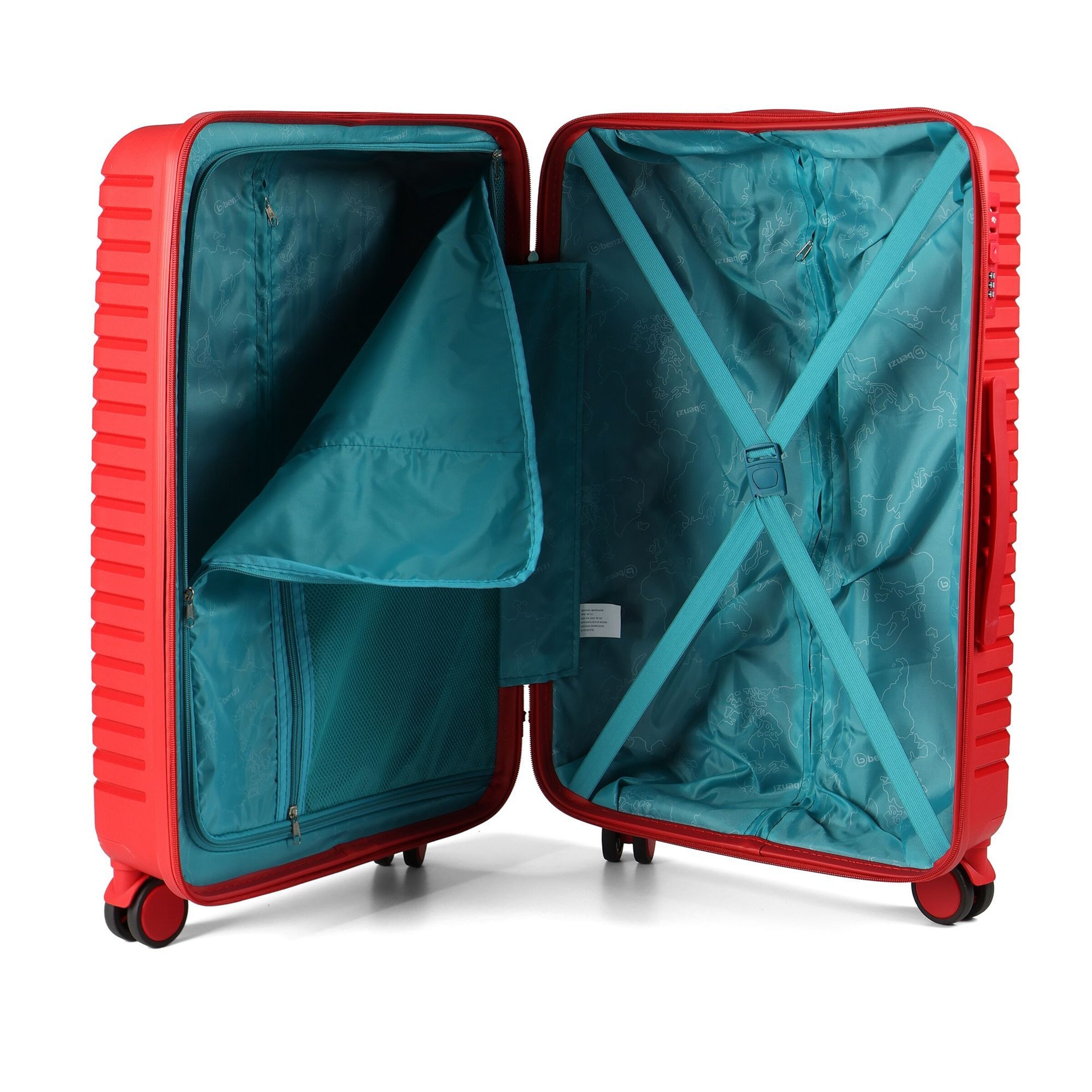 Benzi Suitcase set in Red