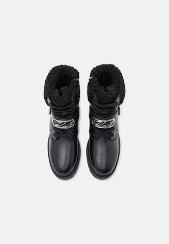 Bottines à lacets Karl Lagerfeld en noir