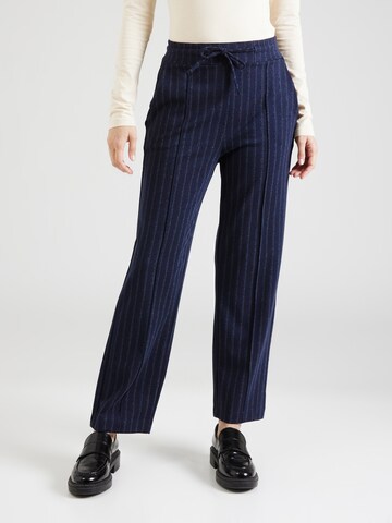 Rich & Royal Regular Pleated Pants in Blue: front