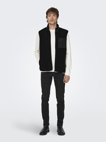 Only & Sons Weste 'Dallas' in Schwarz