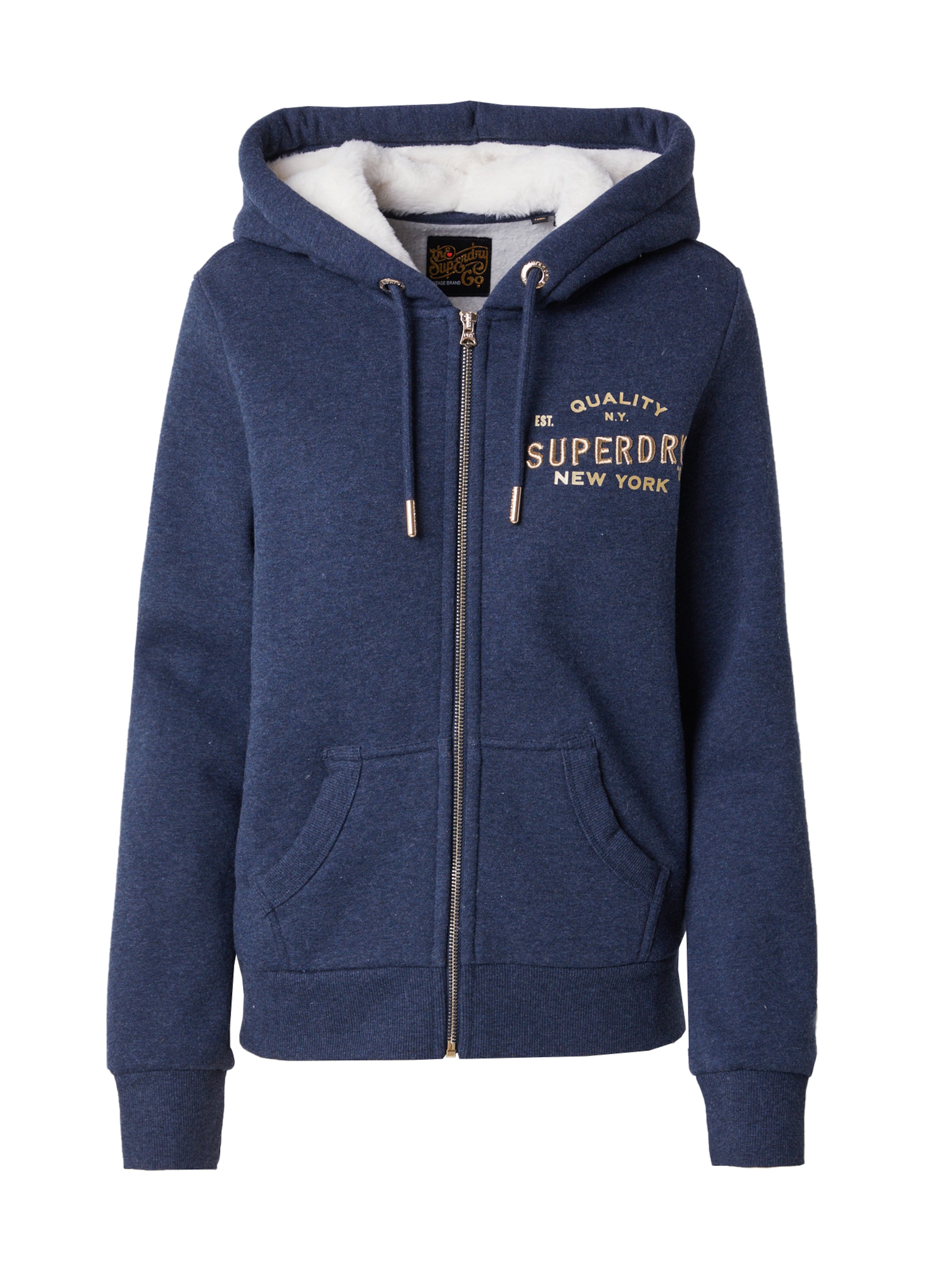 Veste de survêtement 'Luxe' Superdry en bleu : devant
