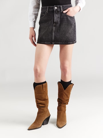 TOPSHOP Юбка 'SILJE' в Черный: спереди