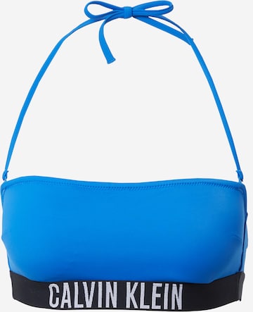 Calvin Klein Swimwear Бандо Верх бикини в Синий: спереди