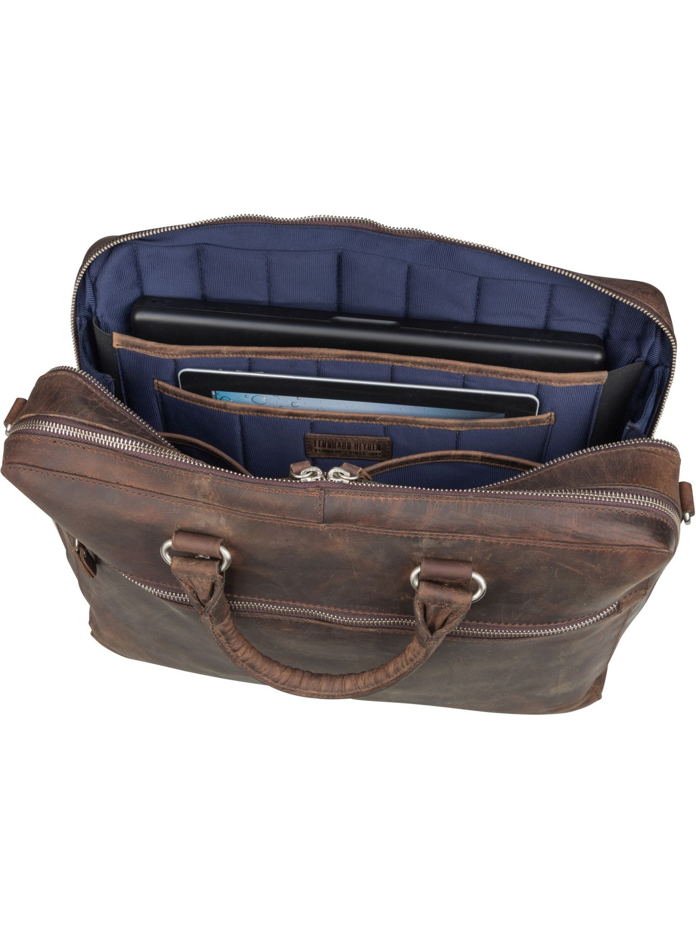 LEONHARD HEYDEN Document bag 'Salisbury 7661' in Brown