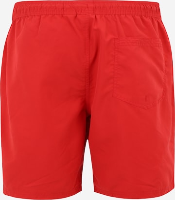 Jack & Jones Plus Plavecké šortky 'Fiji' – červená