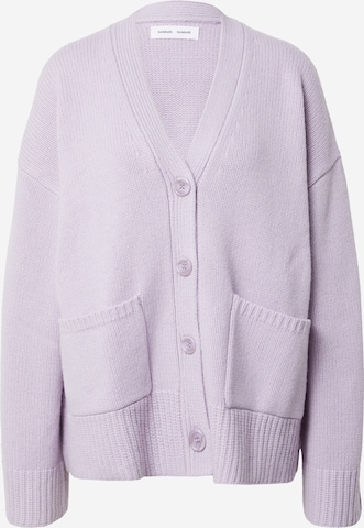 Samsøe Samsøe Knit Cardigan 'KEIK' in Purple: front