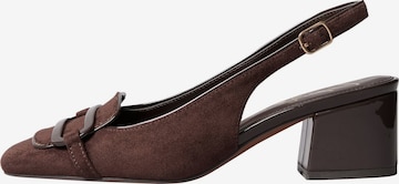 Décolleté sling di Lipsy in marrone: frontale