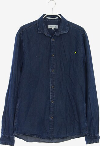 !Solid Button Up Shirt in S in Blue: front