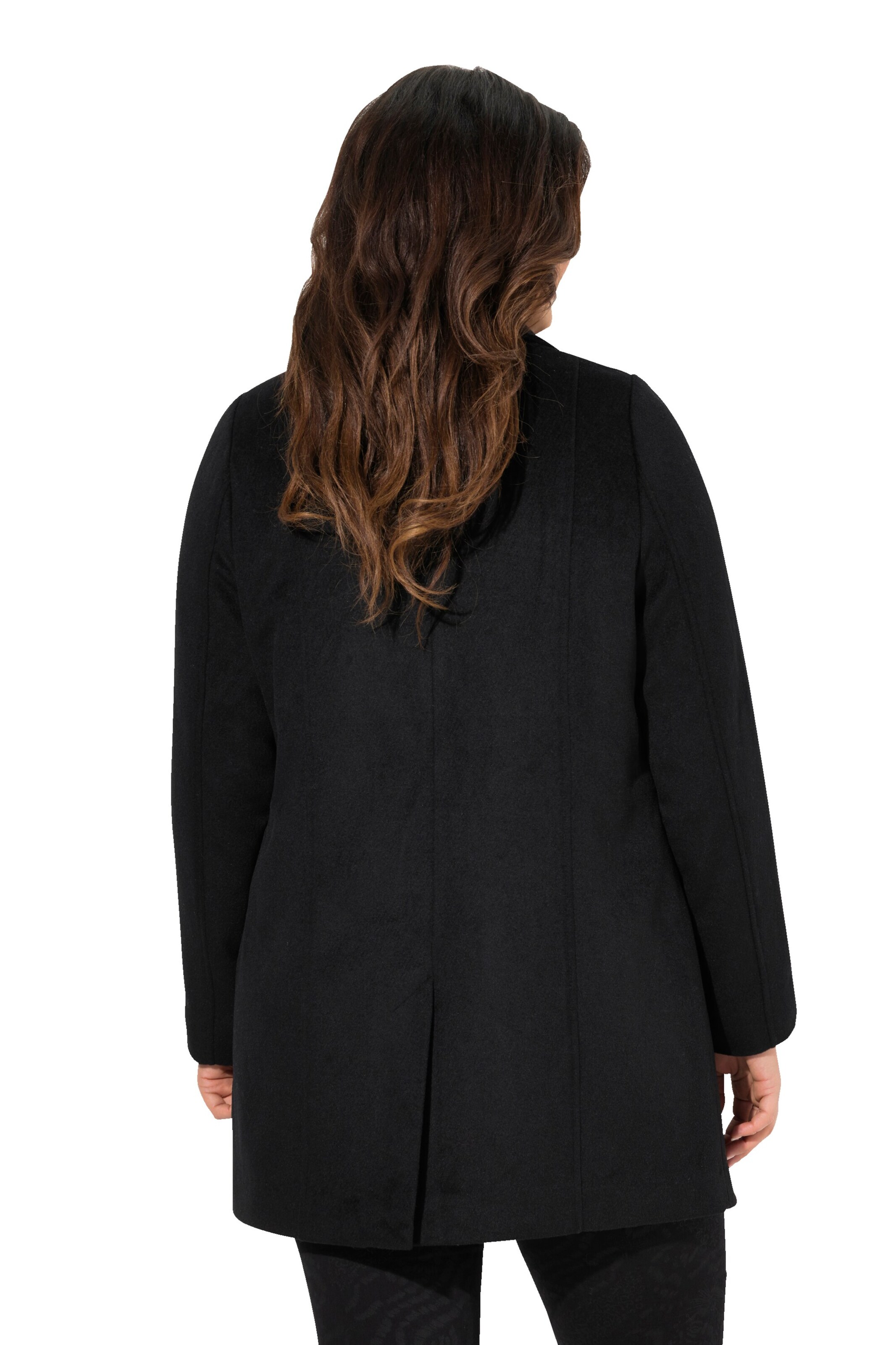 Ulla Popken Wintermantel in Schwarz