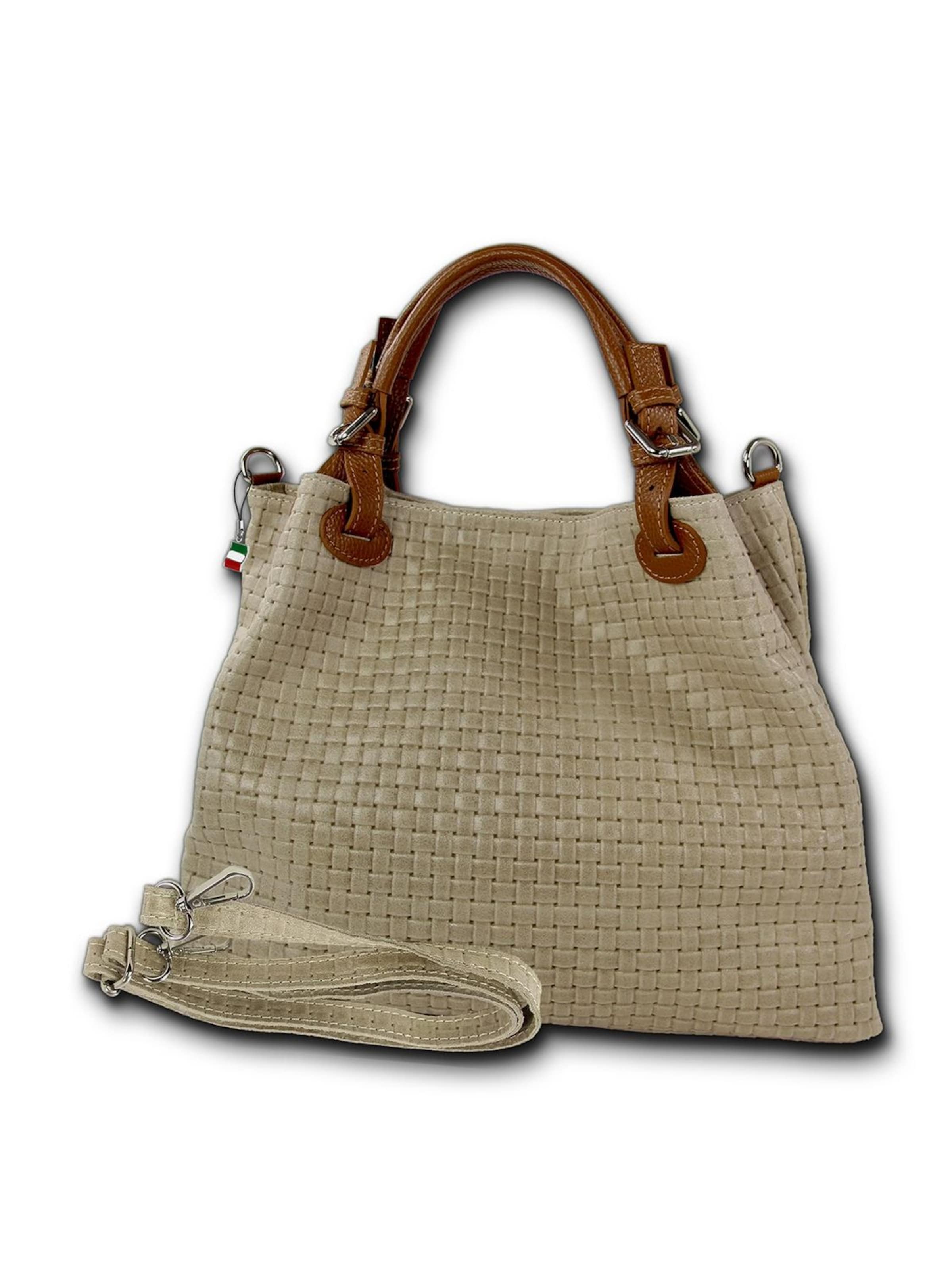 Sac bandoulière Florence en beige : devant