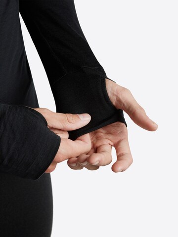 ICEBREAKER Functioneel shirt 'Realfleece Descender' in Zwart