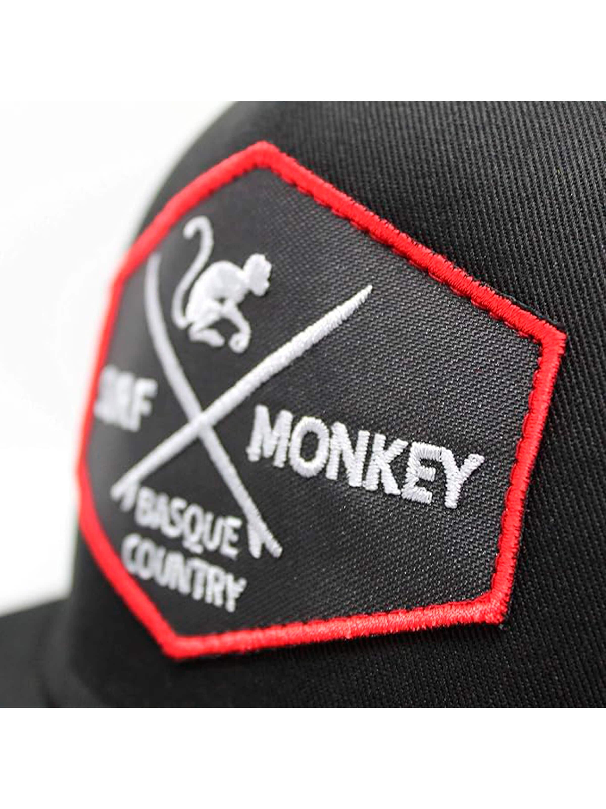 Surf Monkey Athletic Cap in Black