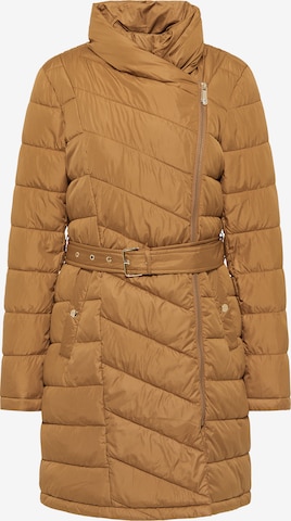 faina Wintermantel in Beige: voorkant