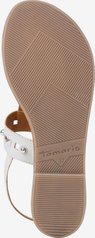 TAMARIS - Sandalias de dedo en blanco