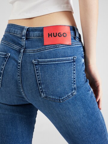 HUGO - Slimfit Calças de ganga '932' em azul