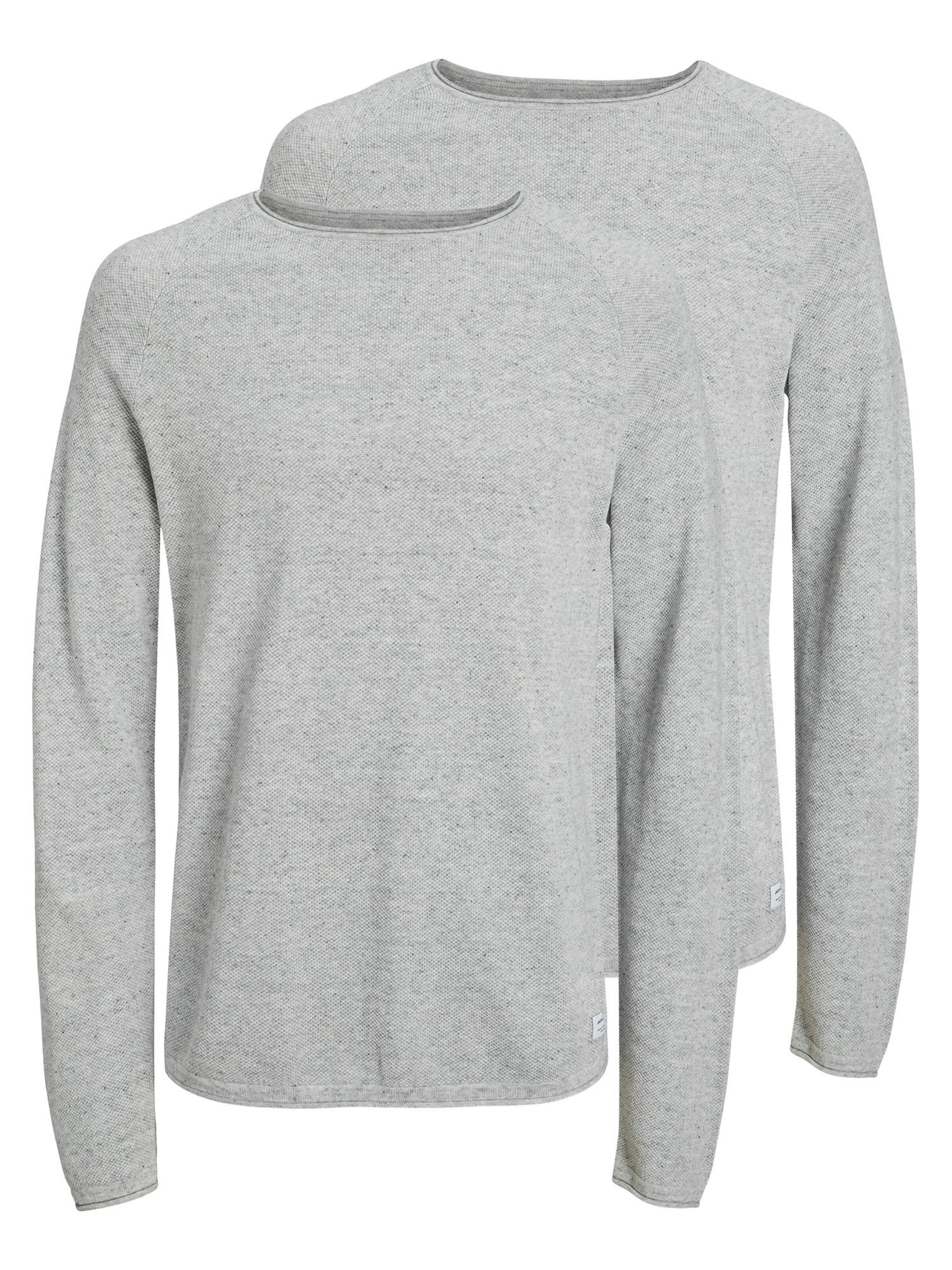 JACK & JONES Sweater 'Hill' in Grey: front
