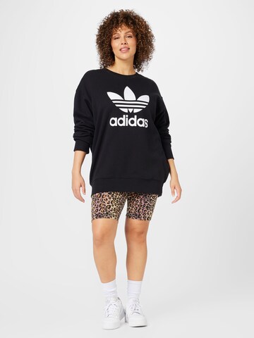 ADIDAS ORIGINALS Sweatshirt 'Trefoil Crew ' in Zwart