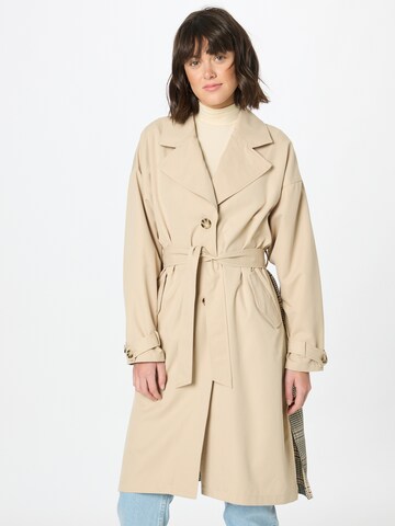 Manteau mi-saison 'HEATHER' ONLY en beige : devant